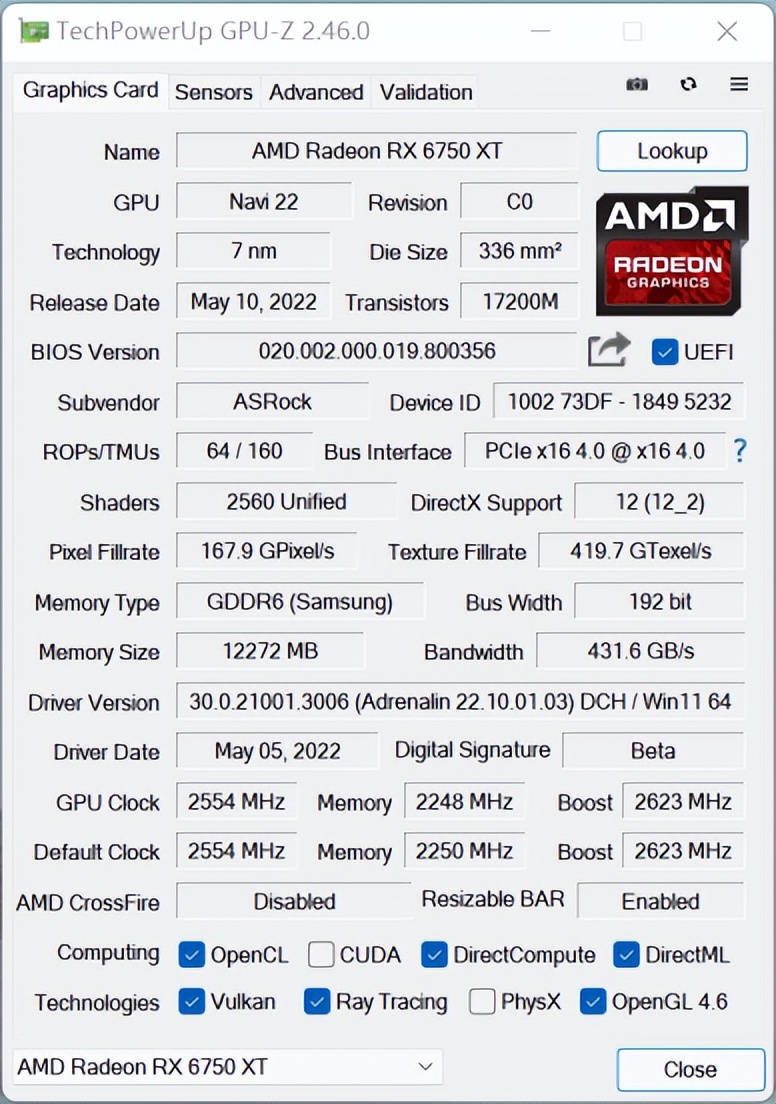 AMD RX 6X50显卡评测介绍（AMD RX 6X50性能高吗）