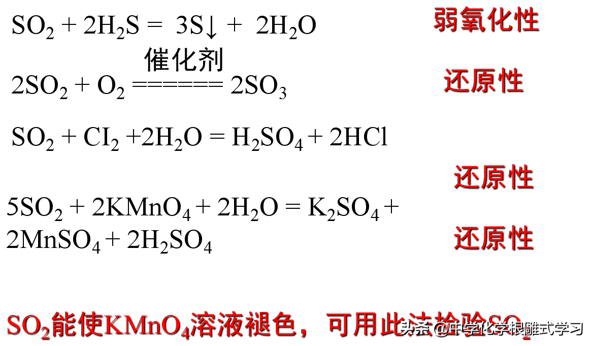 氧化硫的化学性质（二氧化硫的化学和物理性质）